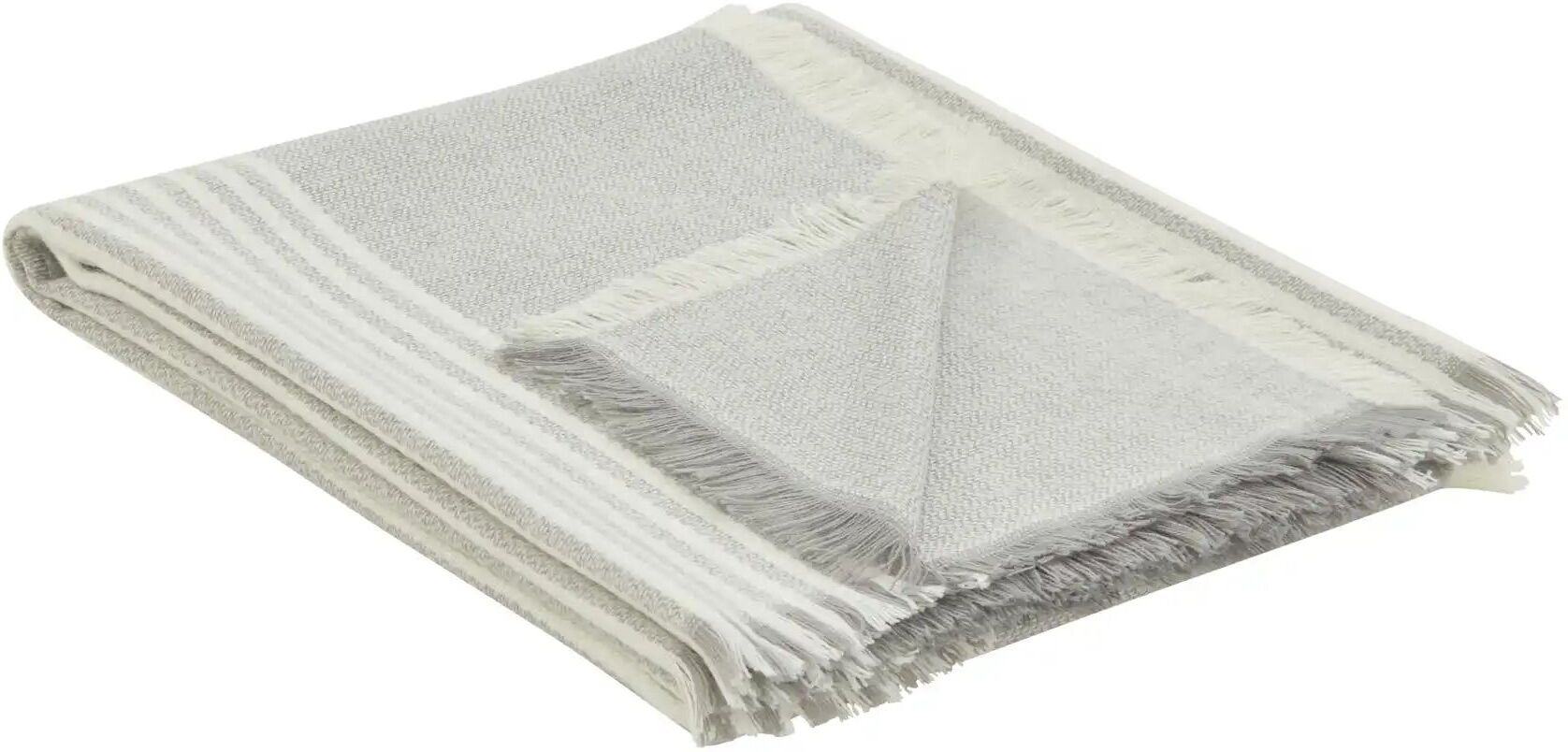 Höffner Plaid  Dezent ¦ grau ¦ Synthetik ¦ Maße (cm): B: 130