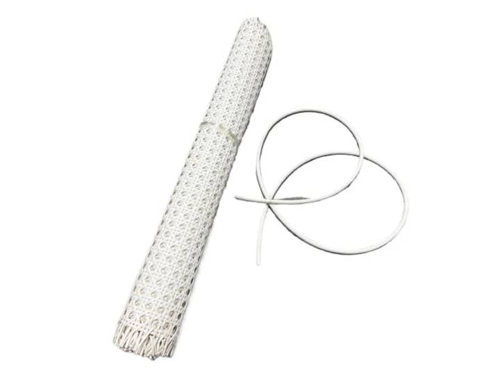 Achteckige Rattanrolle aus Kunststoff Reparaturwerkzeug for Stuhl-Tisch-Decken(White-Color-Set,W-55cm-L-180cm)
