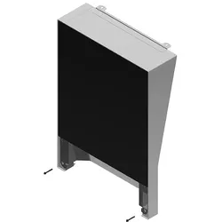 Abdeckung komplett viereckig schwarz - 8737707088