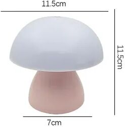 Friendly Fresh Finds Mushroom LED Table Lamp Touch Dimming USB Rechargeable Ambient Night Light pink
