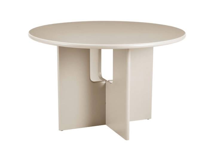 Carryhome Esstisch, Greige, rund, Wange, 120x76x120 cm, Esszimmer, Tische, Esstische, Esstische rund