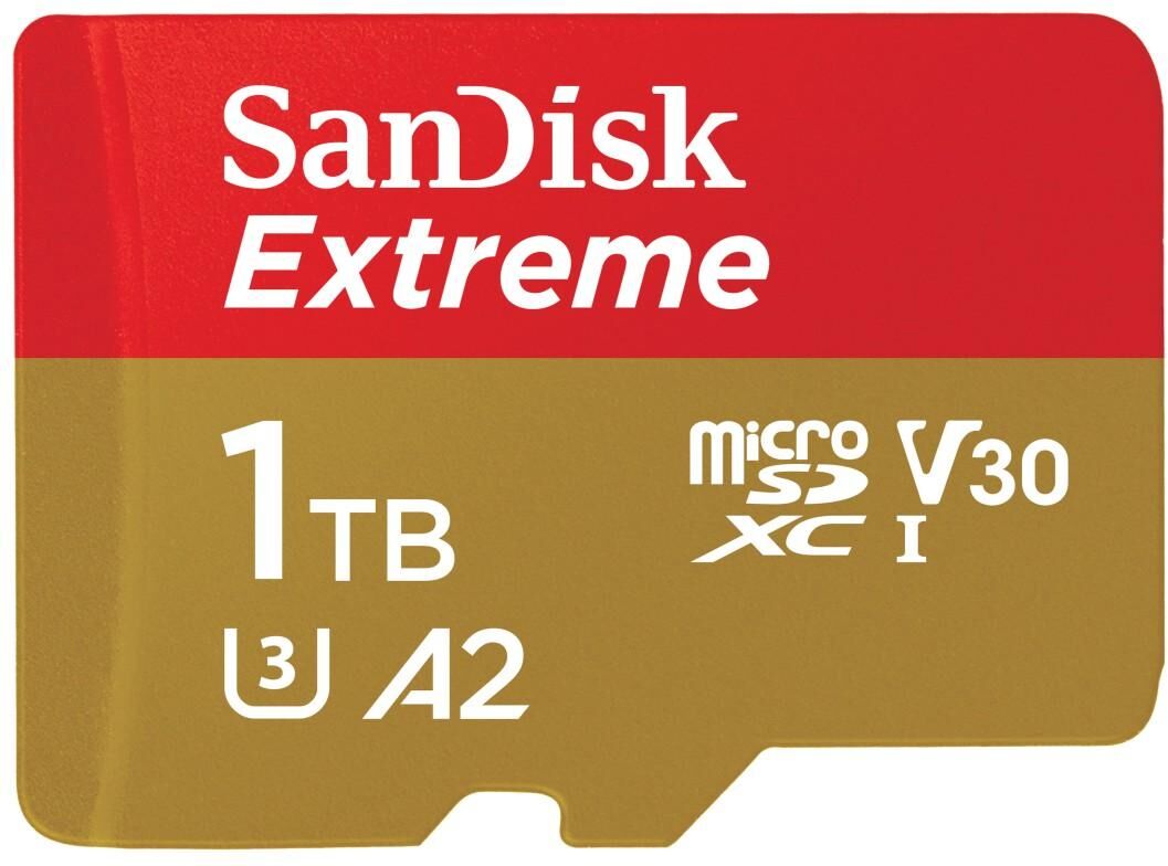 SANDISK Speicherkarte "microSDXC Extreme", rot (gold, rot), 1000 GB, Speicherkarten