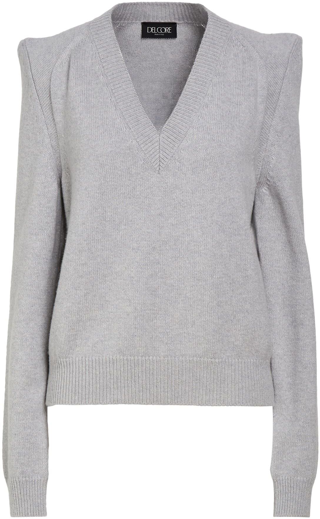 Del Core Pullover Mujer Gris M Mujer