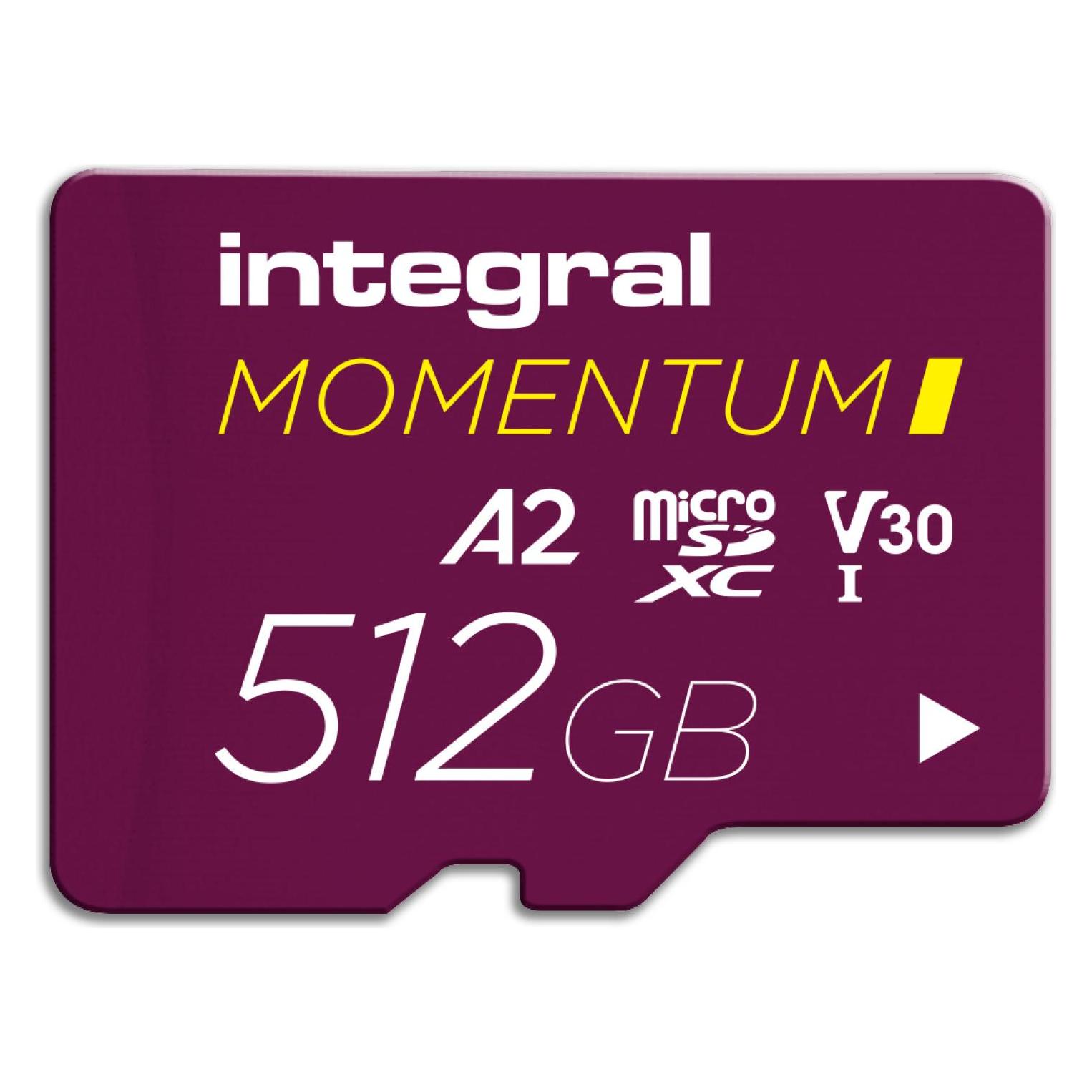 Integral INMSDX512G-210/180V30 (512 GB, microSD, microSDXC, U3, UHS-I) (INMSDX512G-210/180V30)