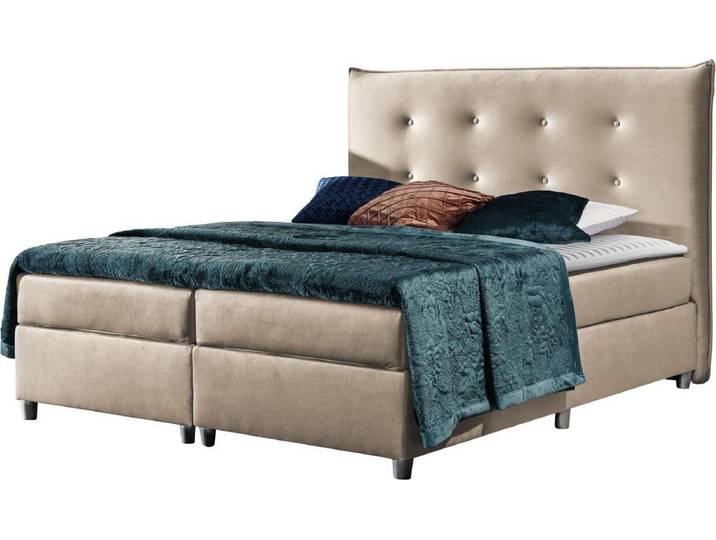 MIRJAN24 Boxspringbett Prato, Stilvoll Doppelbett, Modern Doppelbett, Schlafzimmer (Farbe: Uttario Velvet 2979, Größe: 160x200 cm)