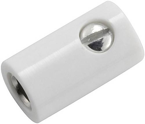 Kahlert Licht Miniatur-Laborbuchse Buchse, gerade Stift-Ø: 2.6mm Weiß