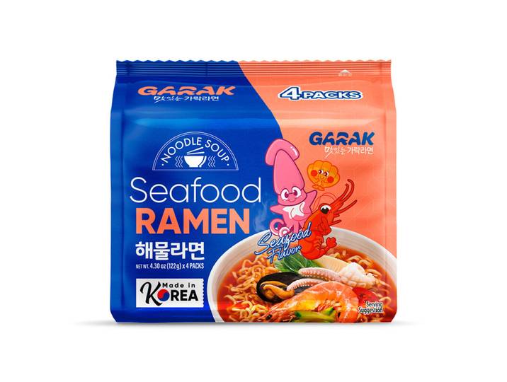 GARAK Ramen aux fruits de mer 122 g x 4