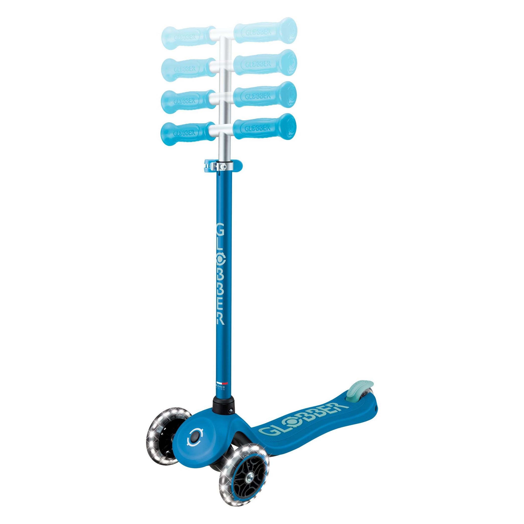 Globber PRIMO PLUS GLOW LIGHTS Scooter - Petrol Blue (443-100) (443-100)
