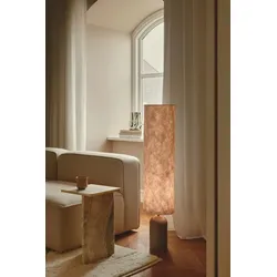 Design For The People Talli Stehleuchte Braun – skulpturale Designer-Stehleuchte aus Tyvek