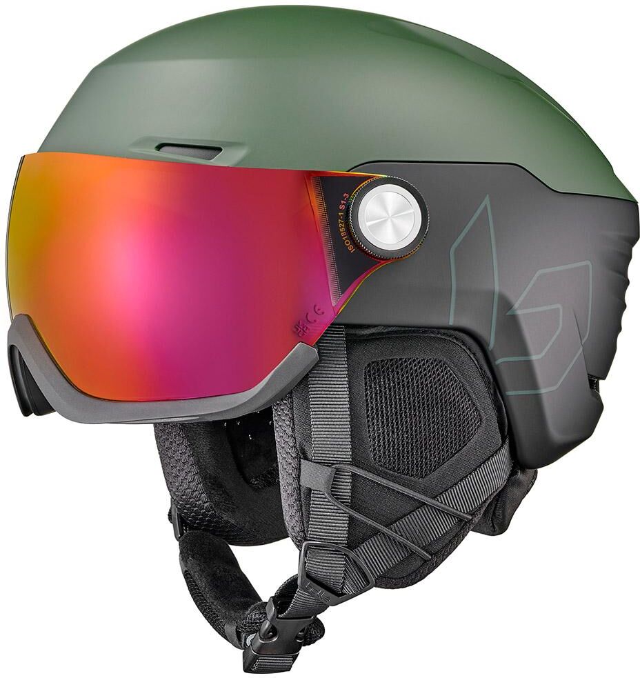 Bollé  - V-Ryft Pure Sun Forest Matte Photochromic Red - S - Casque de ski avec visière