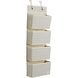 3 Sprouts Hängeorganizer kariert, beige