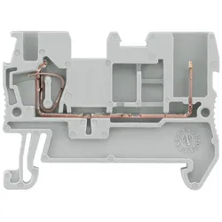 Siemens 8WH51002KF01 Hybrid-Durchgangsklemme, Steck- und Zugfederanschluss, Querschnitt 0, 08-2, 5mm2  - 50 Stück