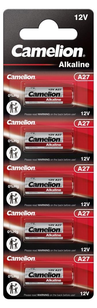 Camelion 27A / LR27 alkaline batterij 12V, verpakking van 5 stuks