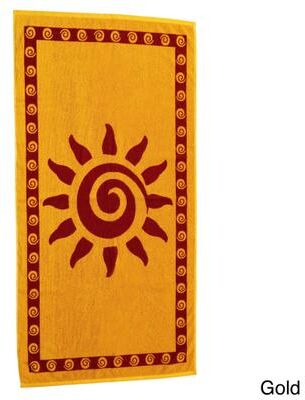 Jacquard Woven Turkish Terry Cotton Beach Towel - Multiple Patterns Available