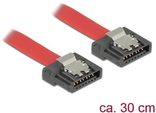 Delock Festplatten Anschlusskabel [1x SATA-Buchse 7pol. - 1x SATA-Buchse 7pol.] 0.30 m Rot