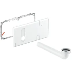 Geberit Abdeckplatte 116426111 weiß, für Waschtischarmatur mit UP-Funktionsbox, UP-Geruchsverschluss, Kunststoff