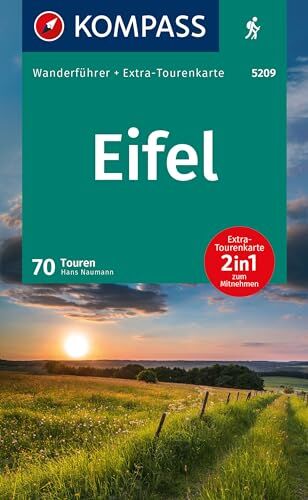 KOMPASS Wanderführer Eifel, 70 Touren mit Extra-Tourenkarte: GPS-Daten zum Download - Preis vom 11.10.2026 03:10:56 h