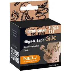 Höga-K-Tape Silk 5cmx5M Tattoo Snake Kinesiolog.ta 1 ST