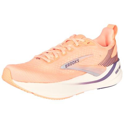 Laufschuh BROOKS "BROOKS Ghost Max 4", Damen, Gr. 42,5, rosa (cyber peach, grape, blauwash), Textil, Schuhe Laufschuh, für mehr Stabilität