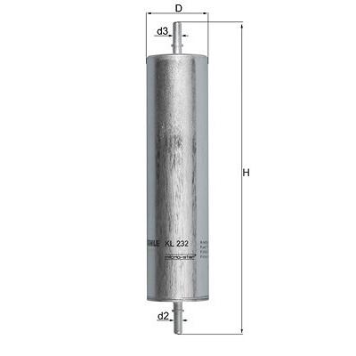 Mahle Kraftstofffilter [Hersteller-Nr. KL232] für Land Rover