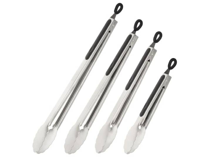 bremermann Grillzangen Set, Edelstahl (S/M/L/XL)