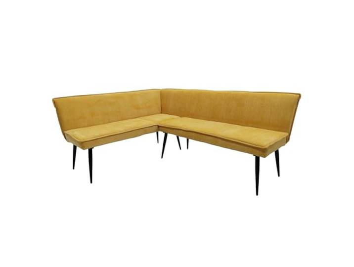 HTI living Eckbank 154 x 195 cm Mesilla kurzer Schenkel Links Sitzbank Polsterbank Gelb