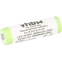 Rasierer-Akku 1,2V 2500mAh Ni-MH passend für Tondeo ECO-S Profi