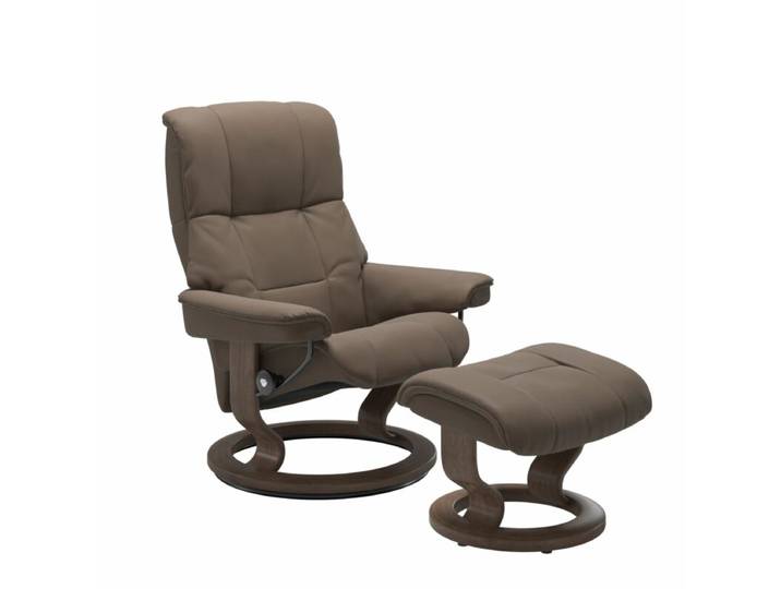 Stressless Mayfair Sessel Classic - Leder Batick Mole - Buche Holzfarbe Walnuss - ohne Zusatzausstattung Modern, Skandinavisch, Zeitlos