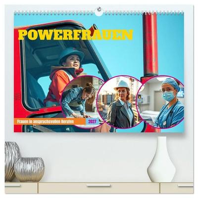 Powerfrauen - Frauen in anspruchsvollen Berufen (hochwertiger Premium Wandkalender 2027 DIN A2 quer), Kunstdruck in Hochglanz