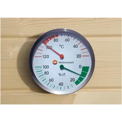 Weka Holzbau, Sauna Zubehör, Sauna Klimamesser Weka mit Hygrometer und Thermometer