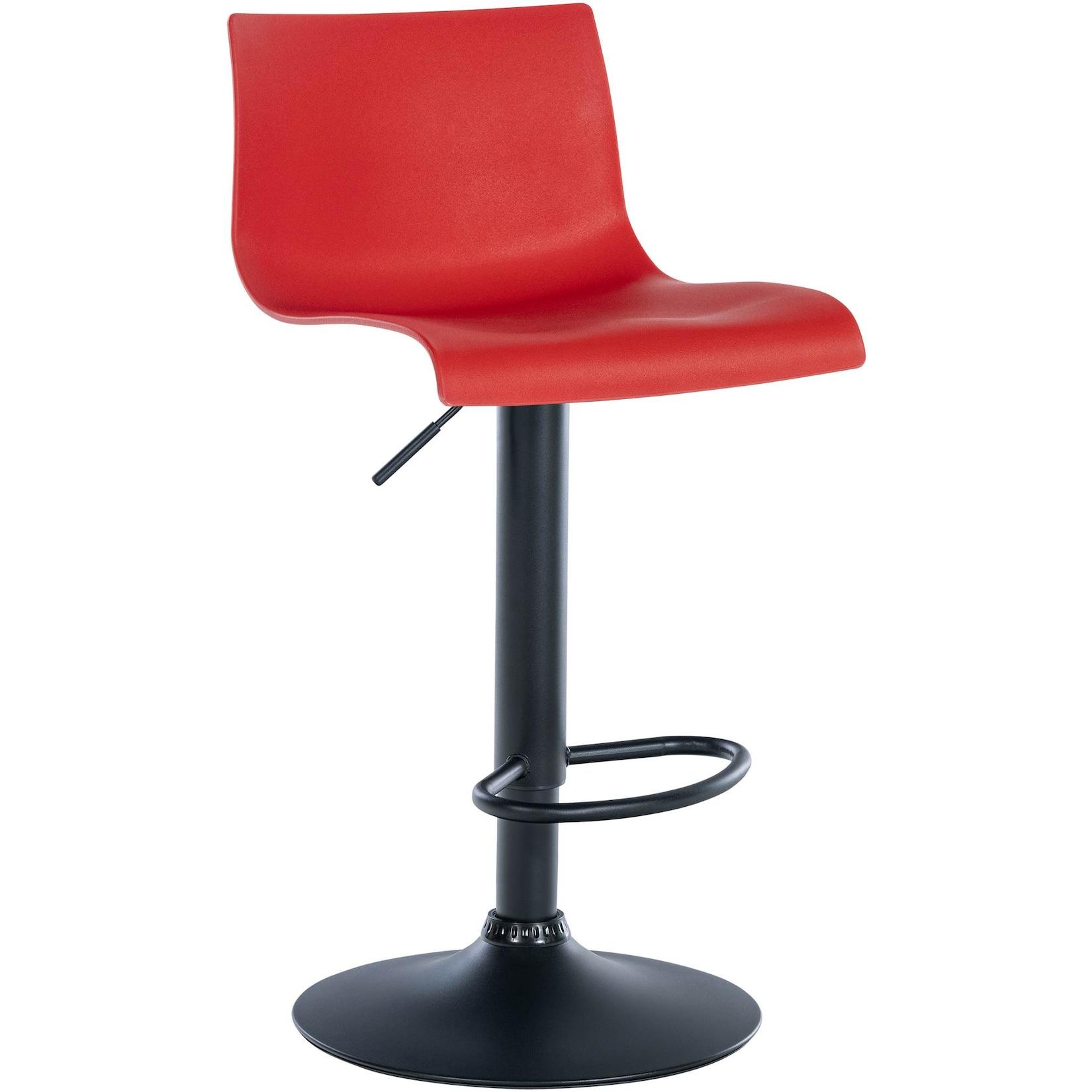 CLP Barhocker Branford Kunststoff Farbe: rot, Material: Kunststoff