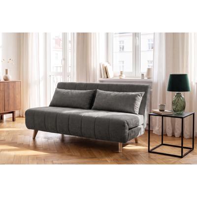Schlafsofa OTTO HOME "FANNSEY 140 cm -2-Sitzer, verstellbare Rückenlehne", grau (anthrazit), B:140cm H:82,5cm T:94cm, Sofas, Schlafsofa, Verstellbare Rückenlehne und Sofa mit Bettfunktion, Topseller
