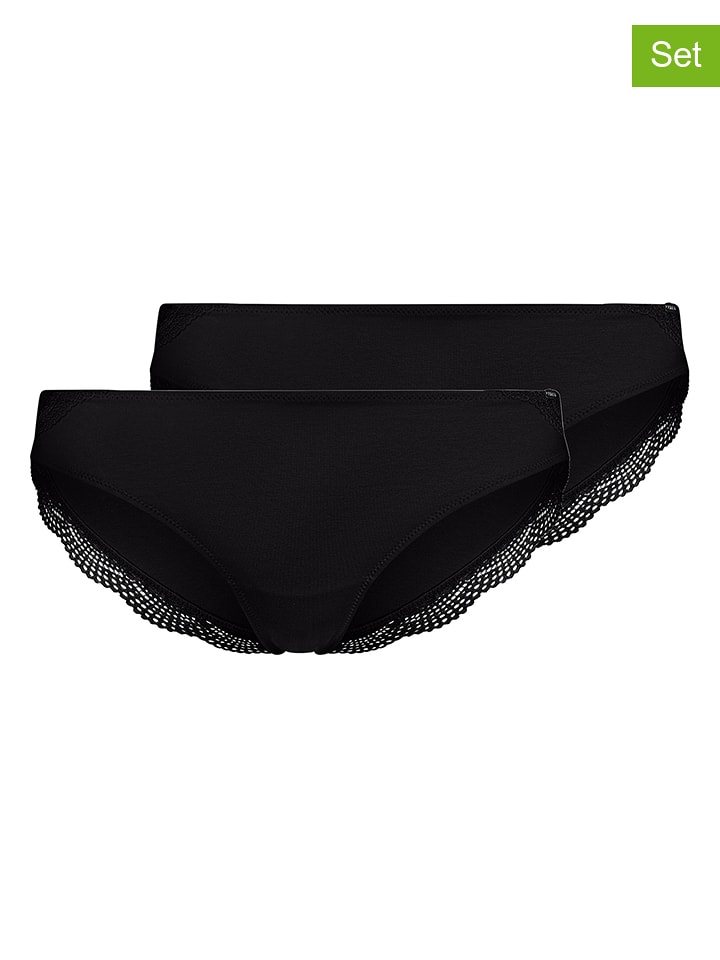 Skiny 2er-Set: Slips in Schwarz - 36