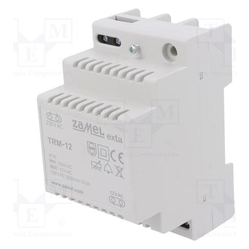 Zamel Transformator: Netz 15VA 230VAC 12V Ausg: Schraubanschlüsse (TRM-12)