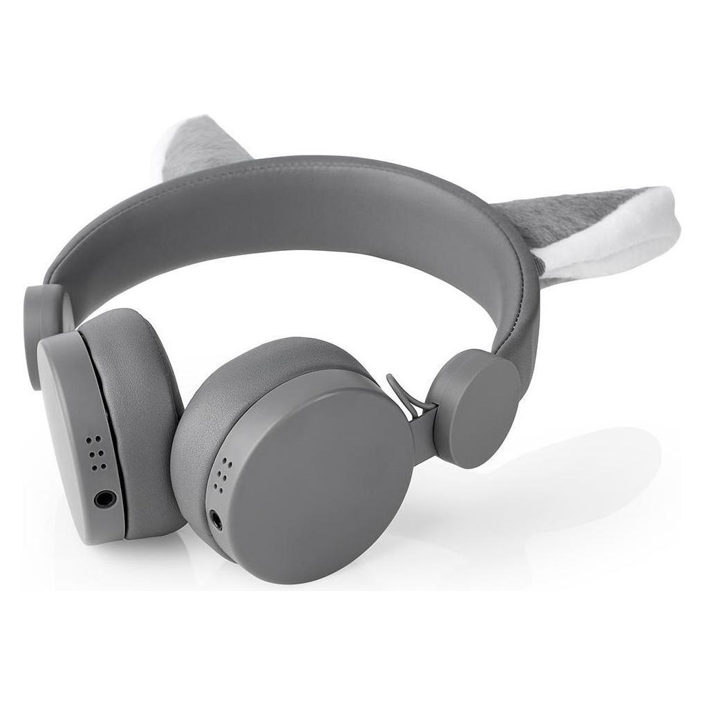 Nedis On-Ear-Kopfhörer mit Kabel On-Ear-Kopfhörer mit Kabel 3.5 mm Seillänge: 1.20 m 85 dB Grau Grau (Keine Geräuschunterdrückung, Kabelgebunden) (HPWD4000GY)