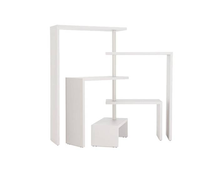 ZANOTTA meuble à étagères pivotantes JOY (5 gs talc - Medium density fiberboard)