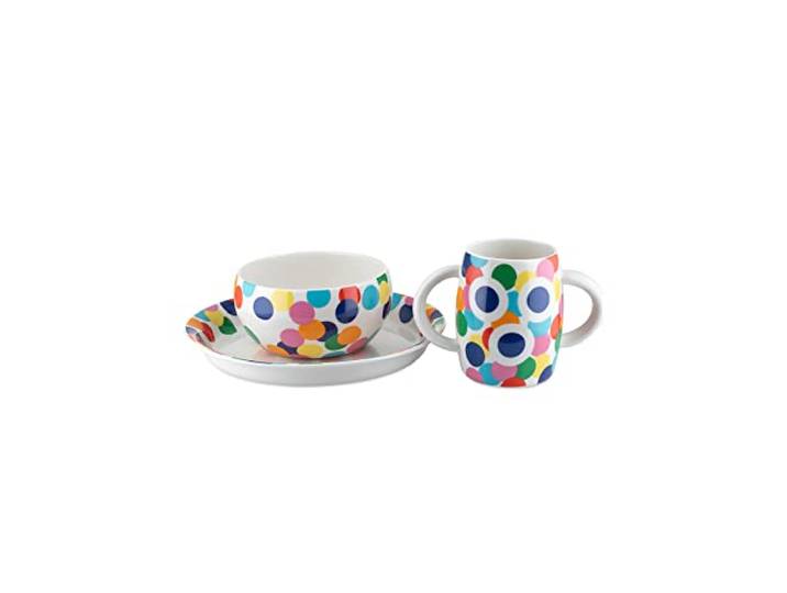Alessi AM39S1 Alessini - Proust Kinderservies, Bone China, Multi kleuren