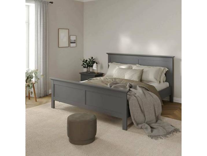 Dmora Bett, Farbe Grau, 178,8 x 110 x 210,8 cm