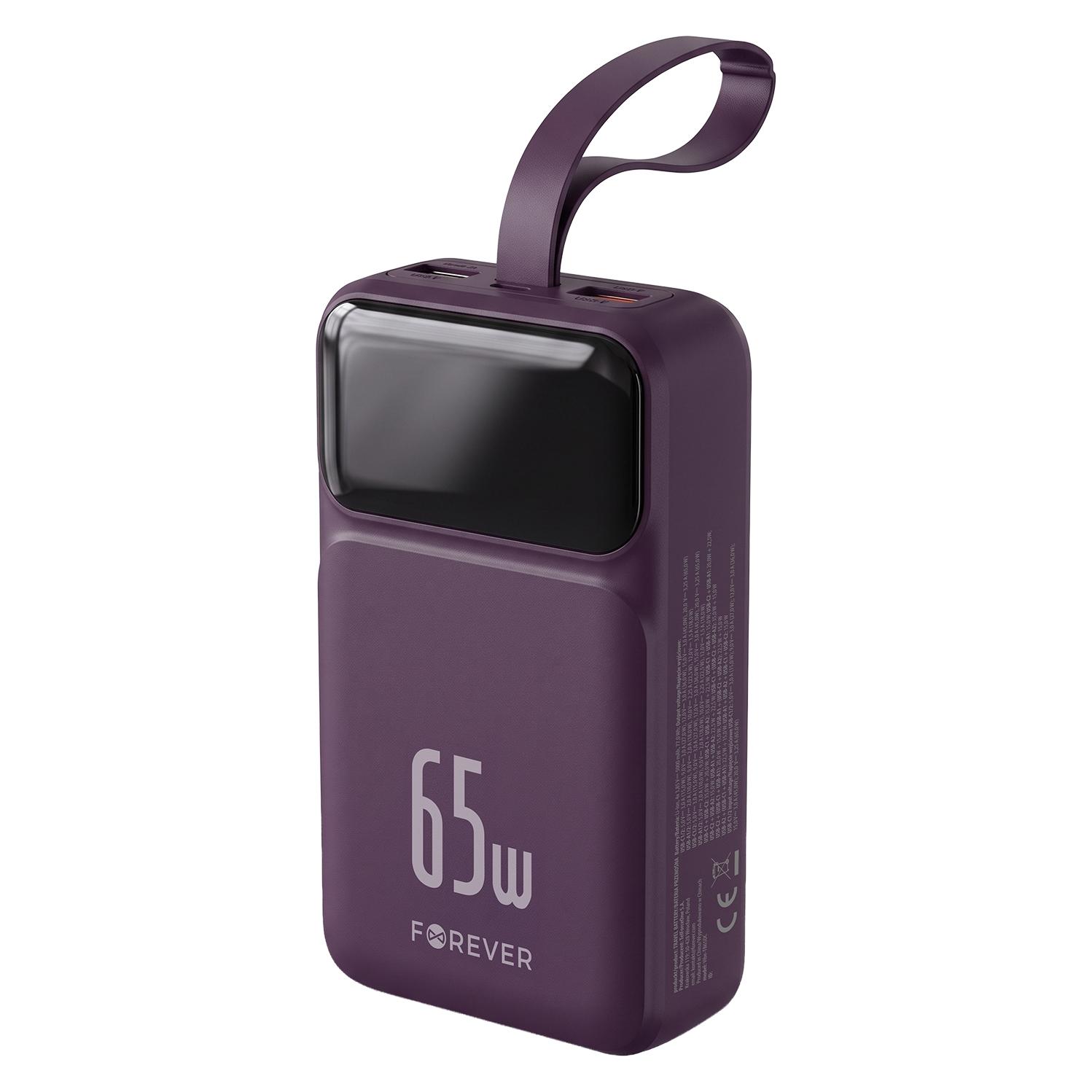 Forever Powerbank Vibe-TB65 PD QC 65W 20000 mAh dunkelkirsch (20000 mAh, 65 W) (72875272)