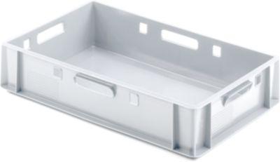 Euro Box Fleischkasten, lebensmittelecht, Inhalt 25,3 L, geschlossene Version, weiß