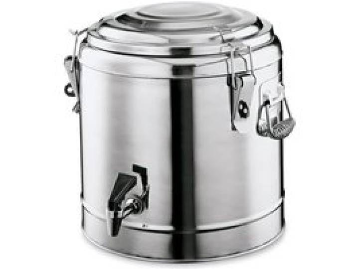 Distributeur de boissons isotherme - ICH-ZAPFE.DE - 31L - Acier chrome-nickel - Léger 5 25 kg - Poignées de transport