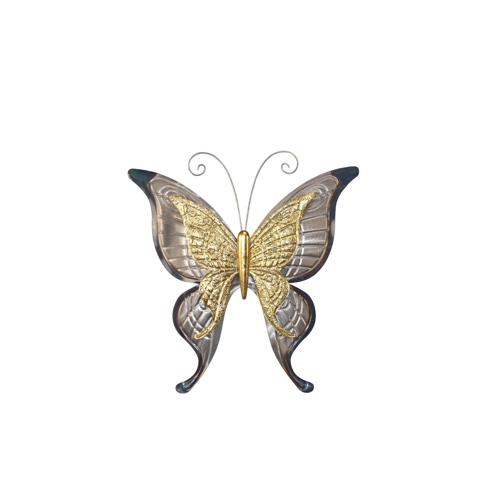möbel direkt online Wanddekoration Butterfly goldfarben