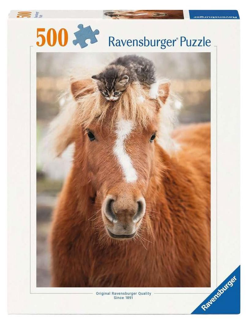 Ravensburger Puzzel Kat en kat, 500 stukjes