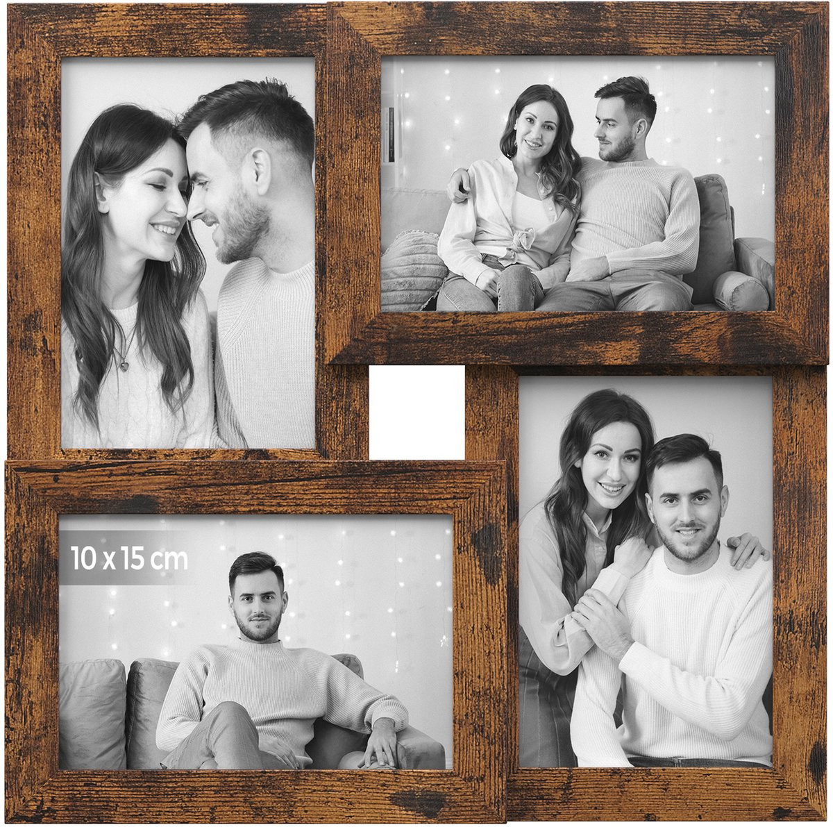 Songmics Fotolijst met glazen paneel voor wandmontage