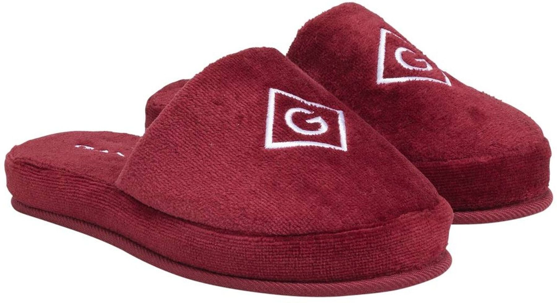 Hausschuh GANT "Hausschuhe", Damen, Gr. 42-43, rot, Obermaterial: 100% Baumwolle CO. Futter: 100% Baumwolle CO. 100% Baumwolle CO., Schuhe Hausschuh