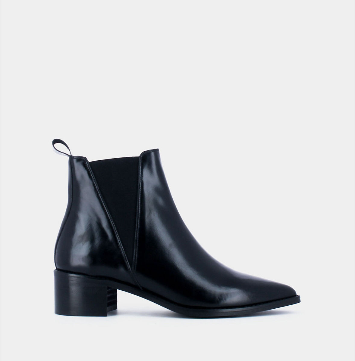 JONAK Boots chelsea pointues cuir Anoki
