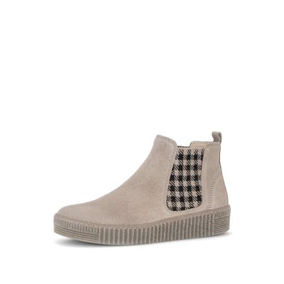 Chelseaboots GABOR "Chelsea Boot", Damen, Gr. 38,5, beige, Schuhe Chelseaboots