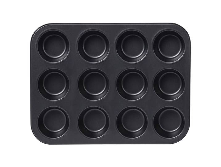 Muffin-Backform für 12 Muffins, antihaftbeschichtet, 35,5 x 26,5 cm