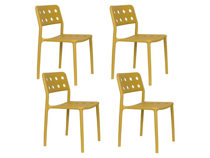 Lot de 4 chaises empilables SERRA