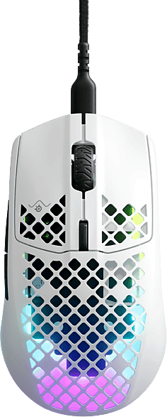 Ratón gaming - SteelSeries Aerox 3 White, Por cable, 8500 CPI, Óptico, USB-C, AquaBarrier, IP54, Blanco